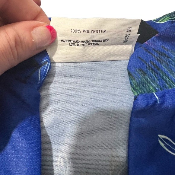 PennyLou - Womens Vintage Oriental Floral Top Sz MD - Picture 5 of 8